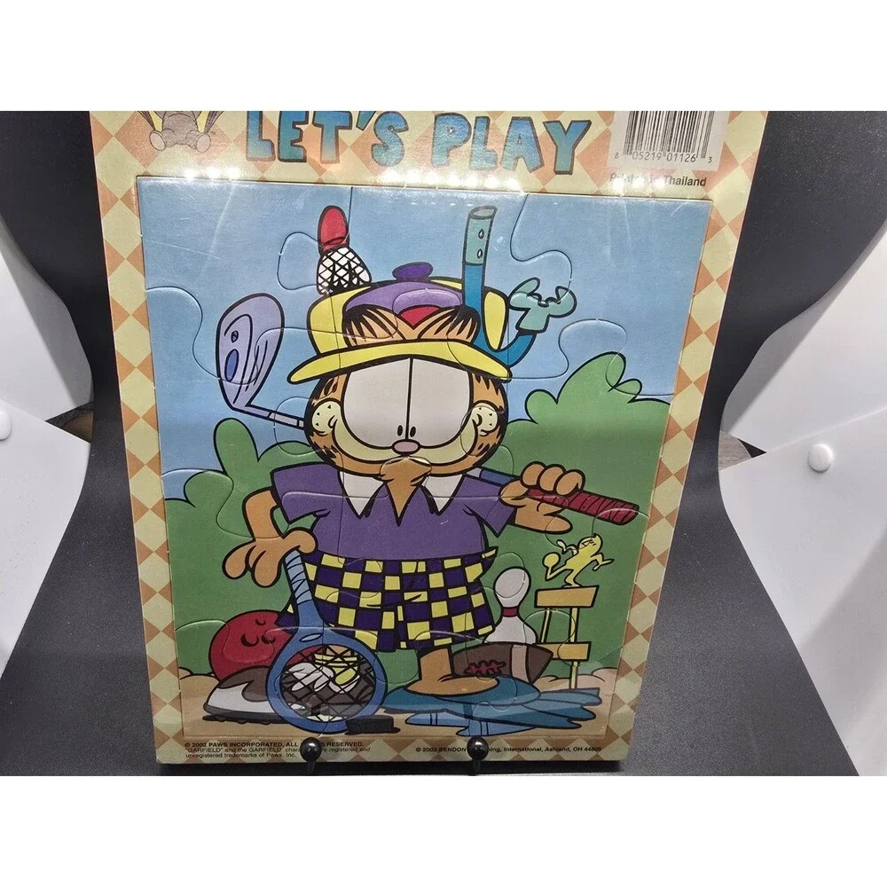 Vintage GARFIELD 2 Bendon Puzzles LET'S PLAY (Sports) FUN FRIENDS (Odie) Sealed